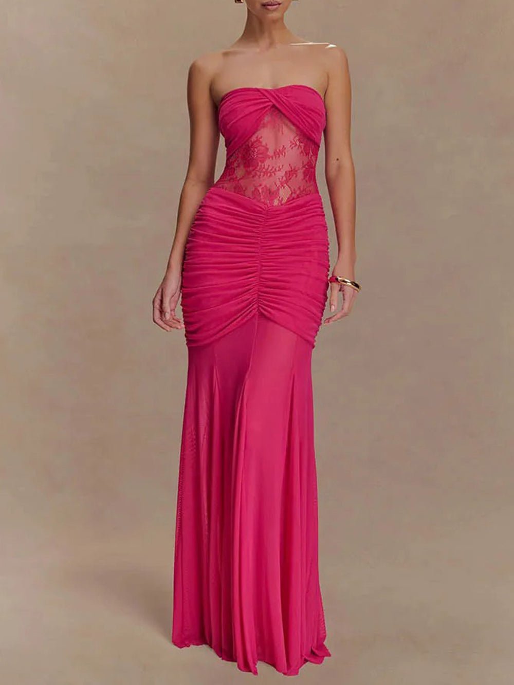Rebecca Backless Off Shoulder Maxi Dress