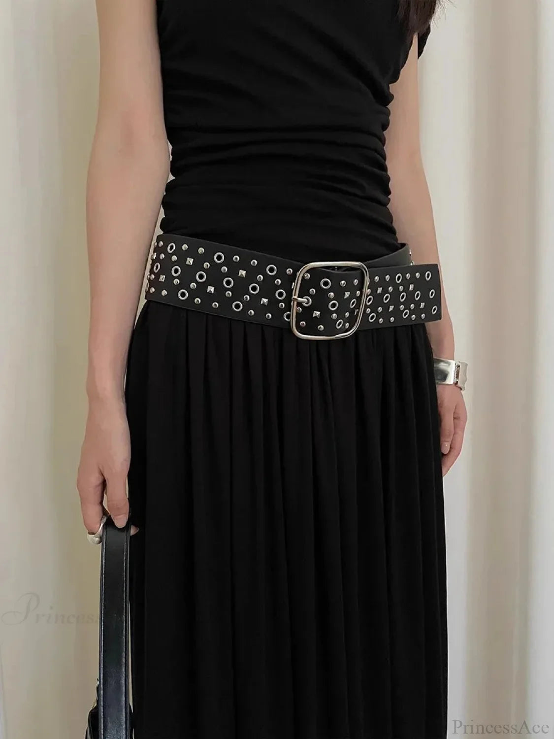 Rebellious Dark Metal Wide Belt