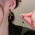 Rebellious Dark Scorpion Metallic Serpent Clip Earring