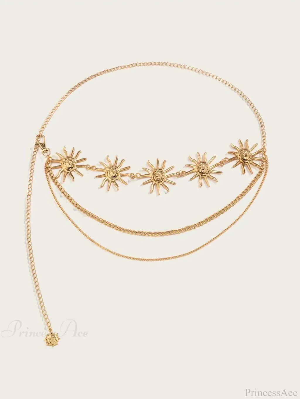 Rebellious Dark Urban Layered Waist Chain Belt