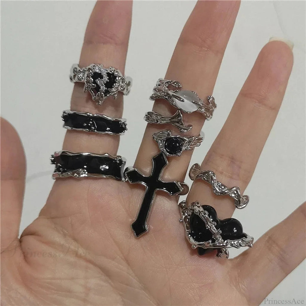 Rebellious Harajuku Dark Ring