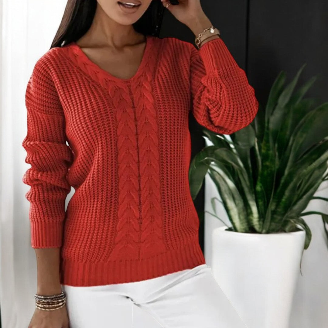 | Cable knit sweater