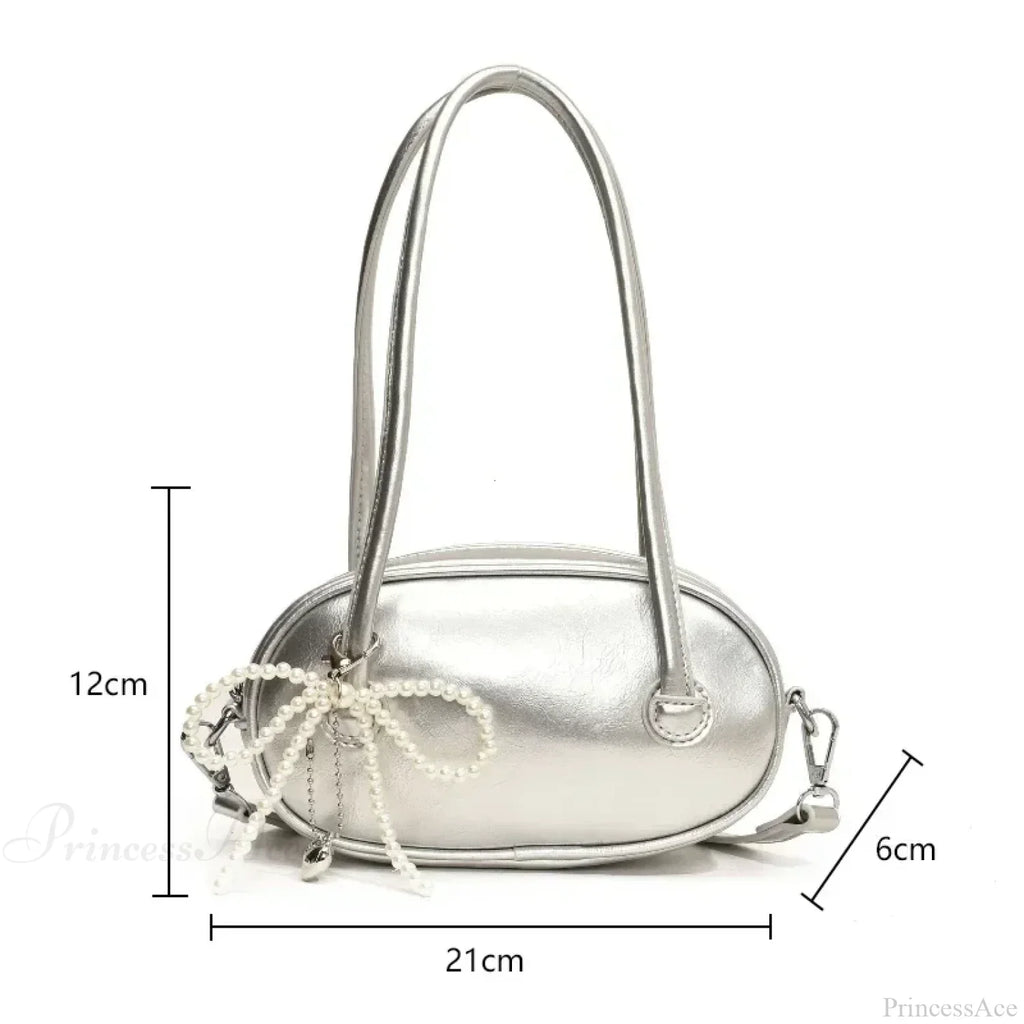 Red Casual Korean Style Underarm Shoulder Bag