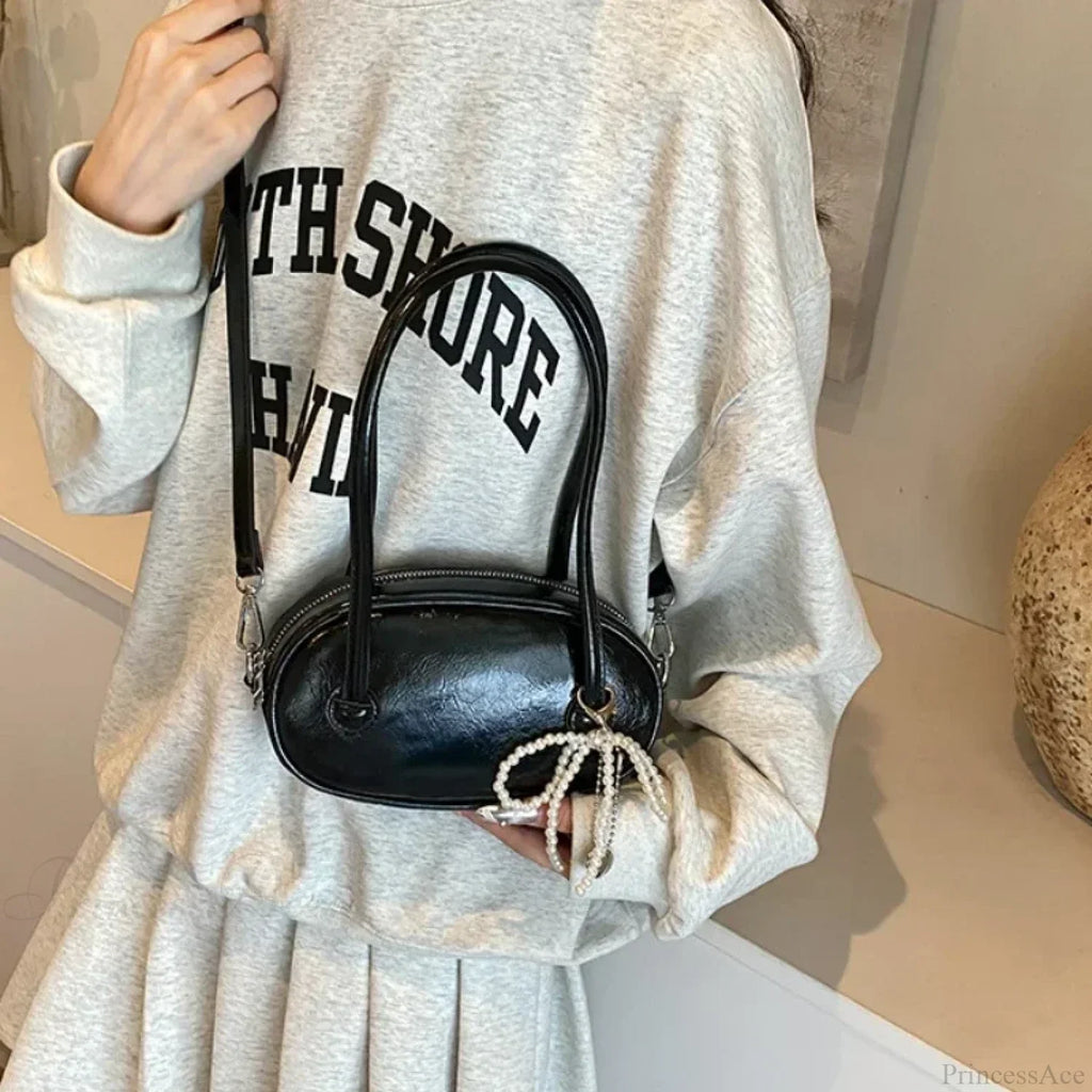 Red Casual Korean Style Underarm Shoulder Bag