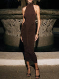 Renee Turtleneck Ruched Midi Dress