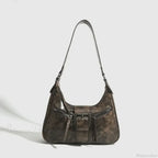Retro Belt Design PU Leather Shoulder Bag