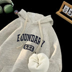 Retro Casual High Street Letter Hoodie