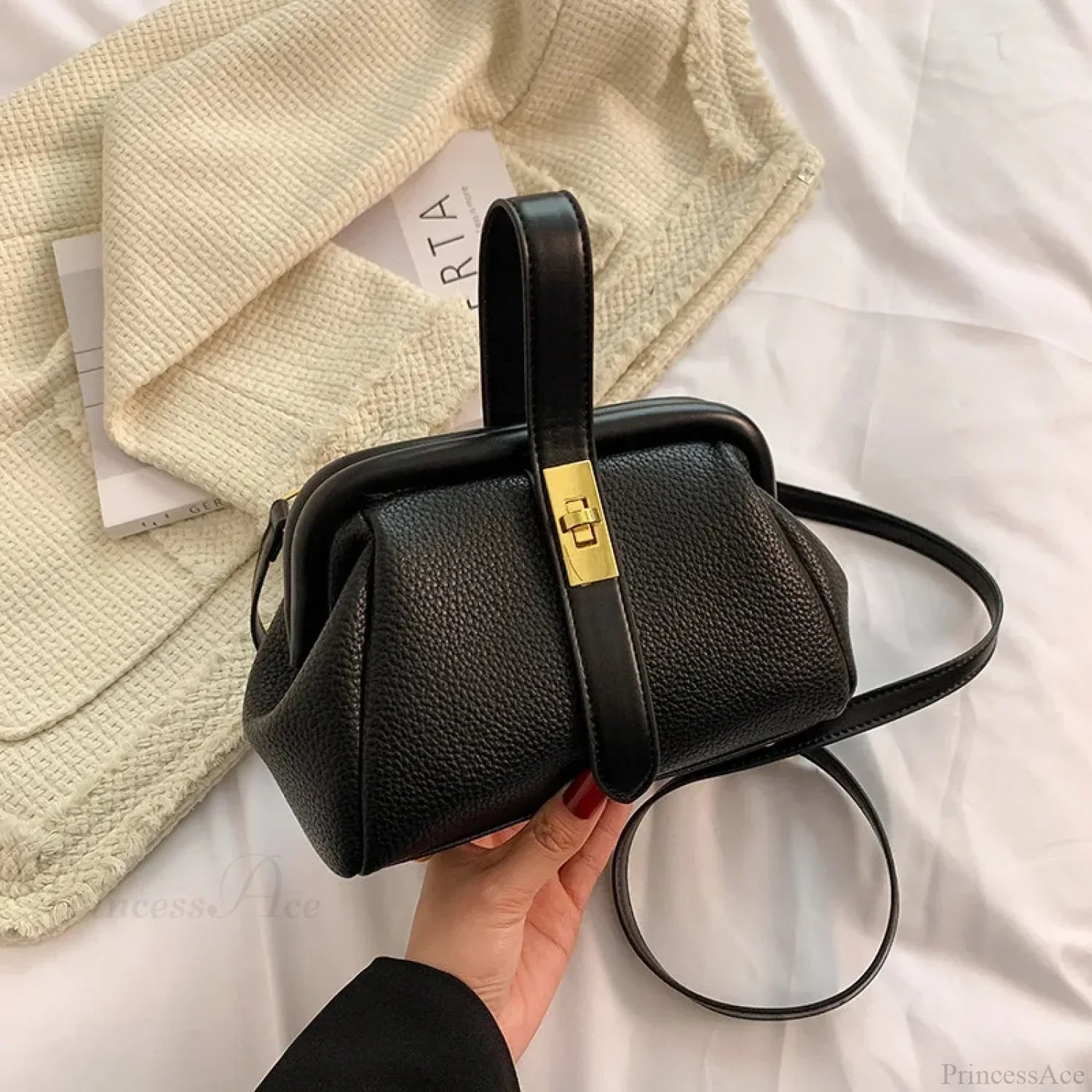 Retro Designer Luxury Crossbody Shopping Handbag