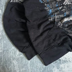 Retro Pattern Zipper Hoodie