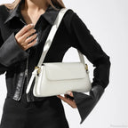 Retro Solid PU Leather Winter Shoulder Bag