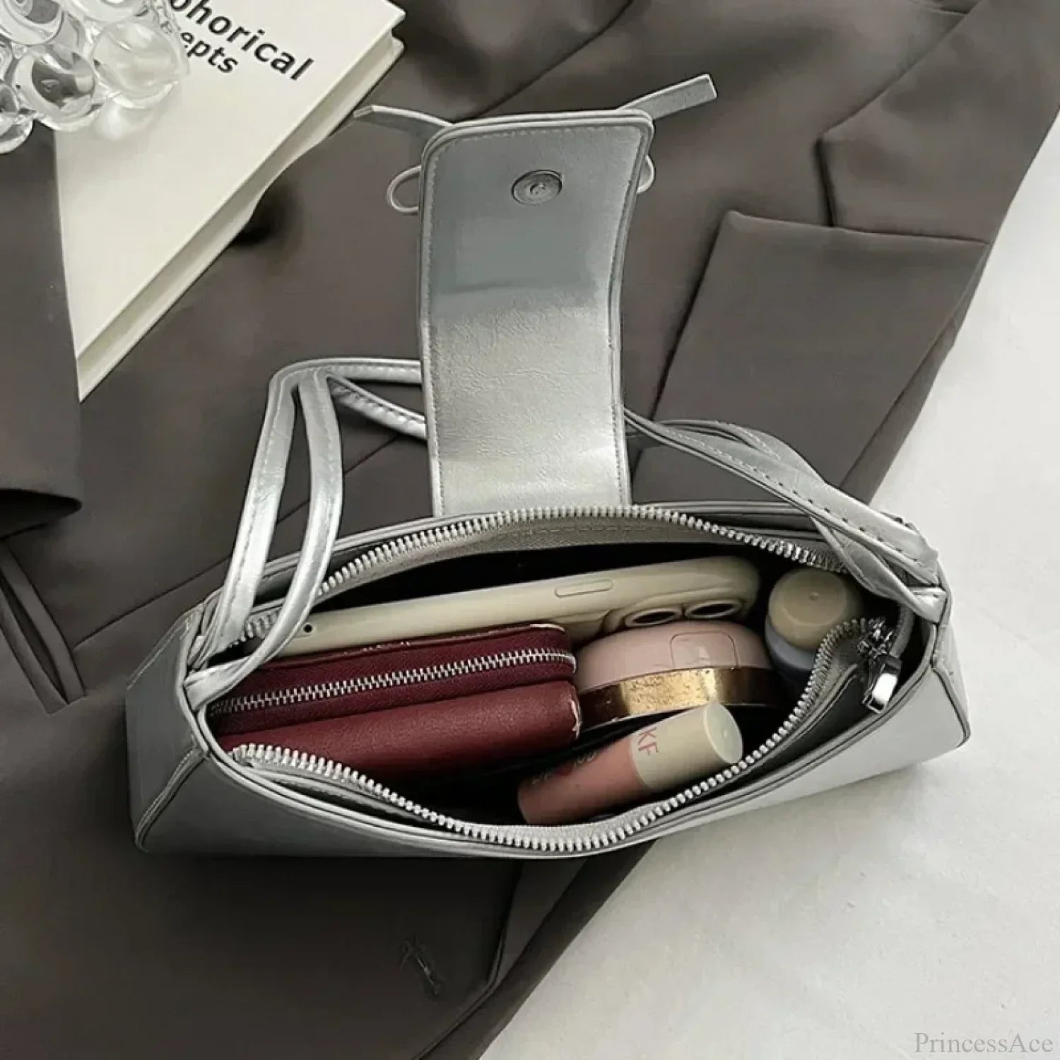Retro Spring PU Leather Underarm Shoulder Bag