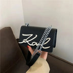 Retro Zipper Square Shoulder Tote Bag