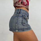 Rhinestone Punk Pocket Skirt