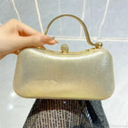 Rhinestone Silver Sparkling Tassel Shoulder Evening Clutch Bag