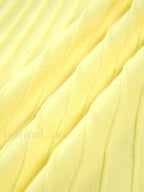 Yellow Rib Midi Sundress Dress