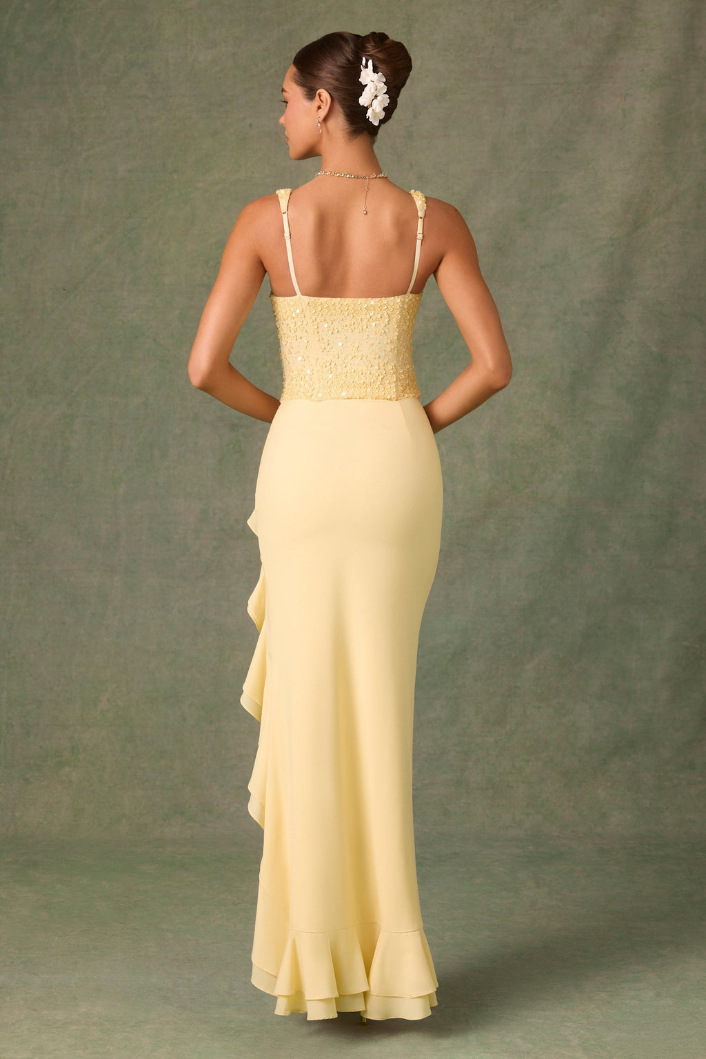 ROBINA RUFFLE MAXI DRESS