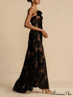 Rose 3D Floral Maxi Dress