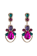 Rhinestone Hollow Drop Earrings