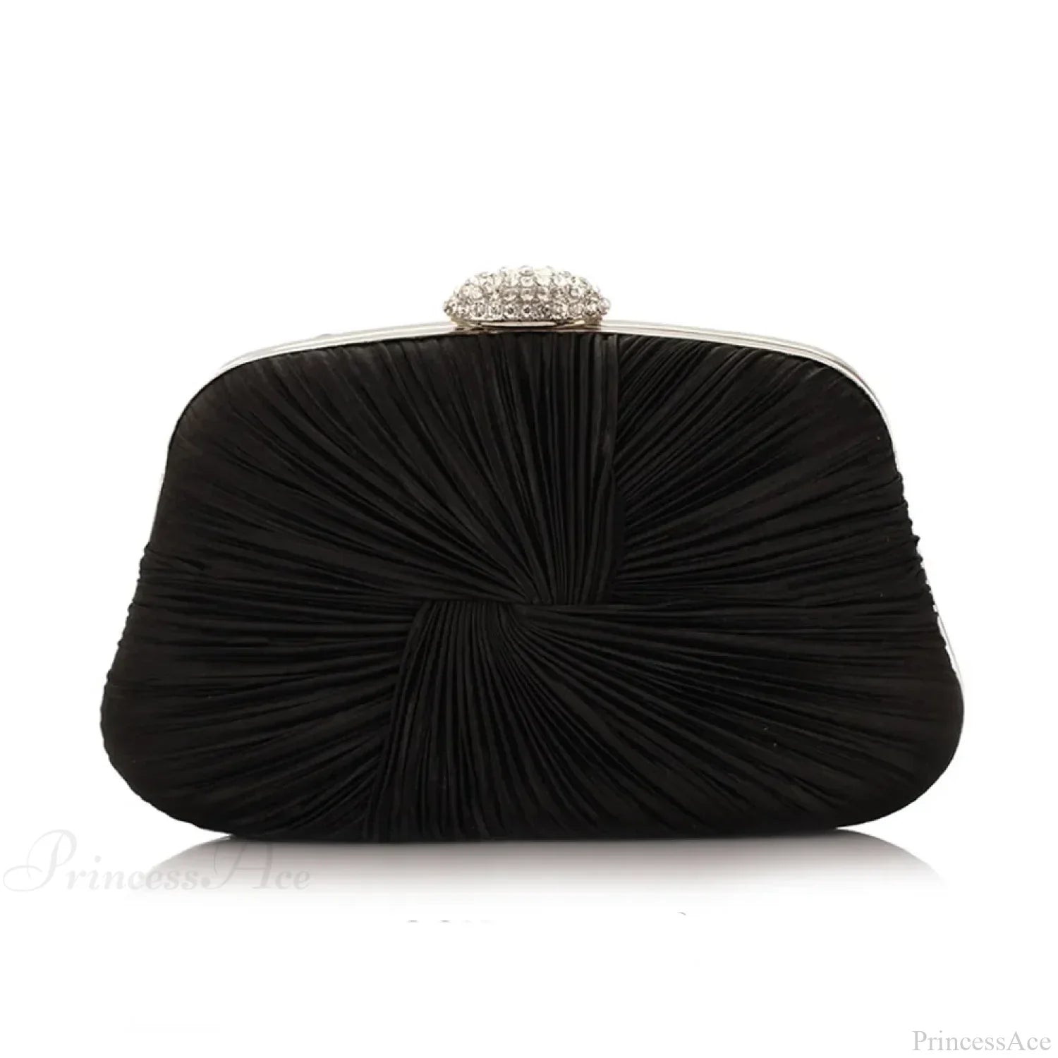 Royal Blue Pleat Pillow Shaped Clutch Bag Wedding Bridal Party Purse