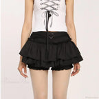 Ruffle Slim Cake Layer Skirt