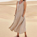 Fabiana Minimalist Dress with Pockets Elevated Occasion Wear