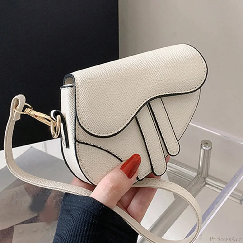 Saddle Messenger Leather Crossbody Shoulder Handbag