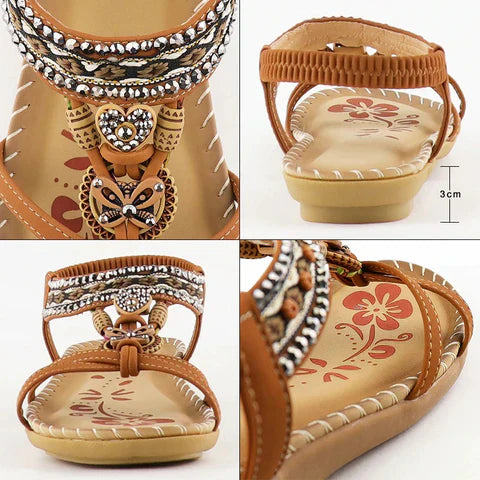 | Sandals with Elastic Band and Soft Platform