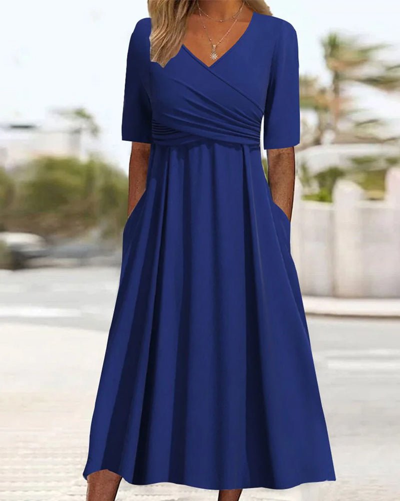 Agnese Boutique Stylish Belly Covering Dress Designer Edit