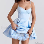 Satin Sling Mini Dress