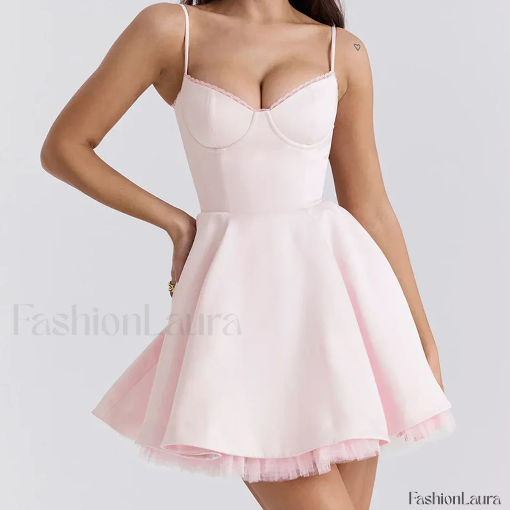 Satin Sling Mini Dress