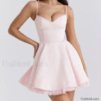 Satin Sling Mini Dress