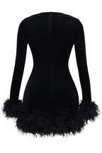 Lidia Boutique Women's Velvet Mini Dress Elevated Occasion Wear
