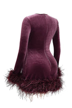 Lidia Boutique Women's Velvet Mini Dress Elevated Occasion Wear