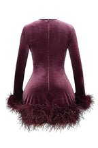 Lidia Boutique Women's Velvet Mini Dress Elevated Occasion Wear