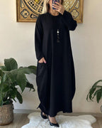 Tamara Timeless Dress with a Round Neckline Boutique Collection