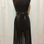Seductive Gothic Leather Harness Waist Belt