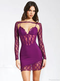 See-Through Sheath Party Dress