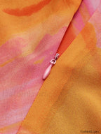 Multicolor Semi-sheer Halter Backless Tie Dye Short Dress