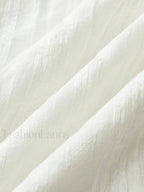 Semi-Sheer Solid Square Neckline Short Dress