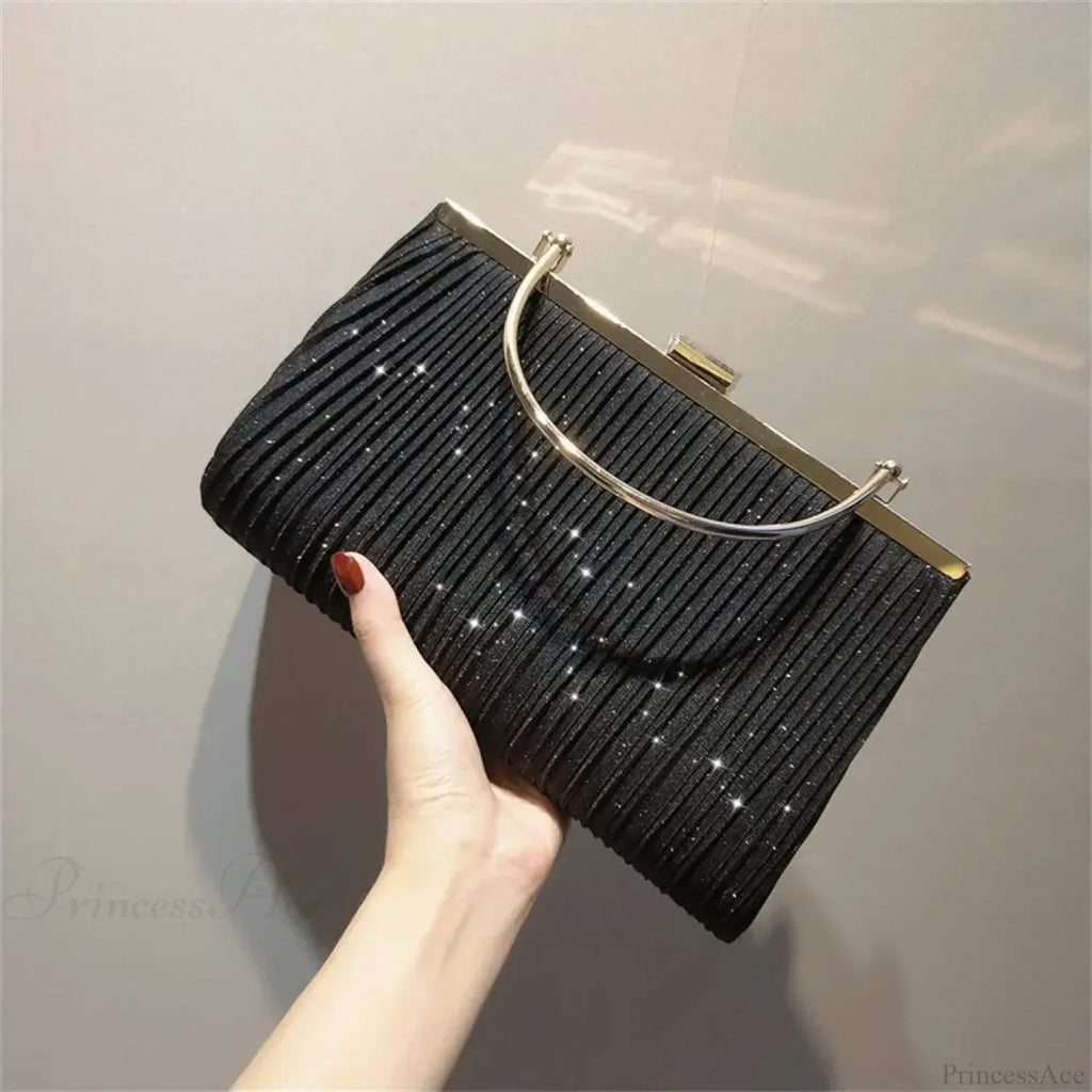 Sequin Moon Evening Clutch Bag Shoulder Bag