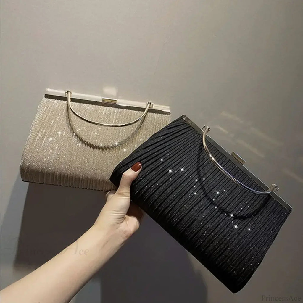 Sequin Moon Evening Clutch Bag Shoulder Bag