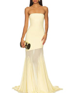 Seraphine Strapless Mesh Maxi Dress