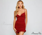 Set It Off Charming Ruffled Bodycon Dress