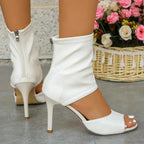 Sexy Ankle Band Cross Candy Colored High Heel Sandals Square Head Peep Toe Party Wedding High Heel