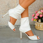 Sexy Ankle Band Cross Candy Colored High Heel Sandals Square Head Peep Toe Party Wedding High Heel