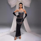 Sexy Glitter Bodycon Bandage Dress Party Prom Dress