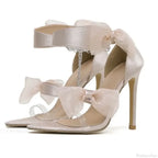 Sexy Peep Toe Platform Square HeadBuckle Strap Rhinestone Butterfly-knot 16CM High Heels Summer Lady High Heel