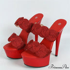 Sexy Peep Toe Pole Dance Heels Platform Slipper Handmade Weave Hemp Narrow Band Summer Sandal Female Shoes Pumps