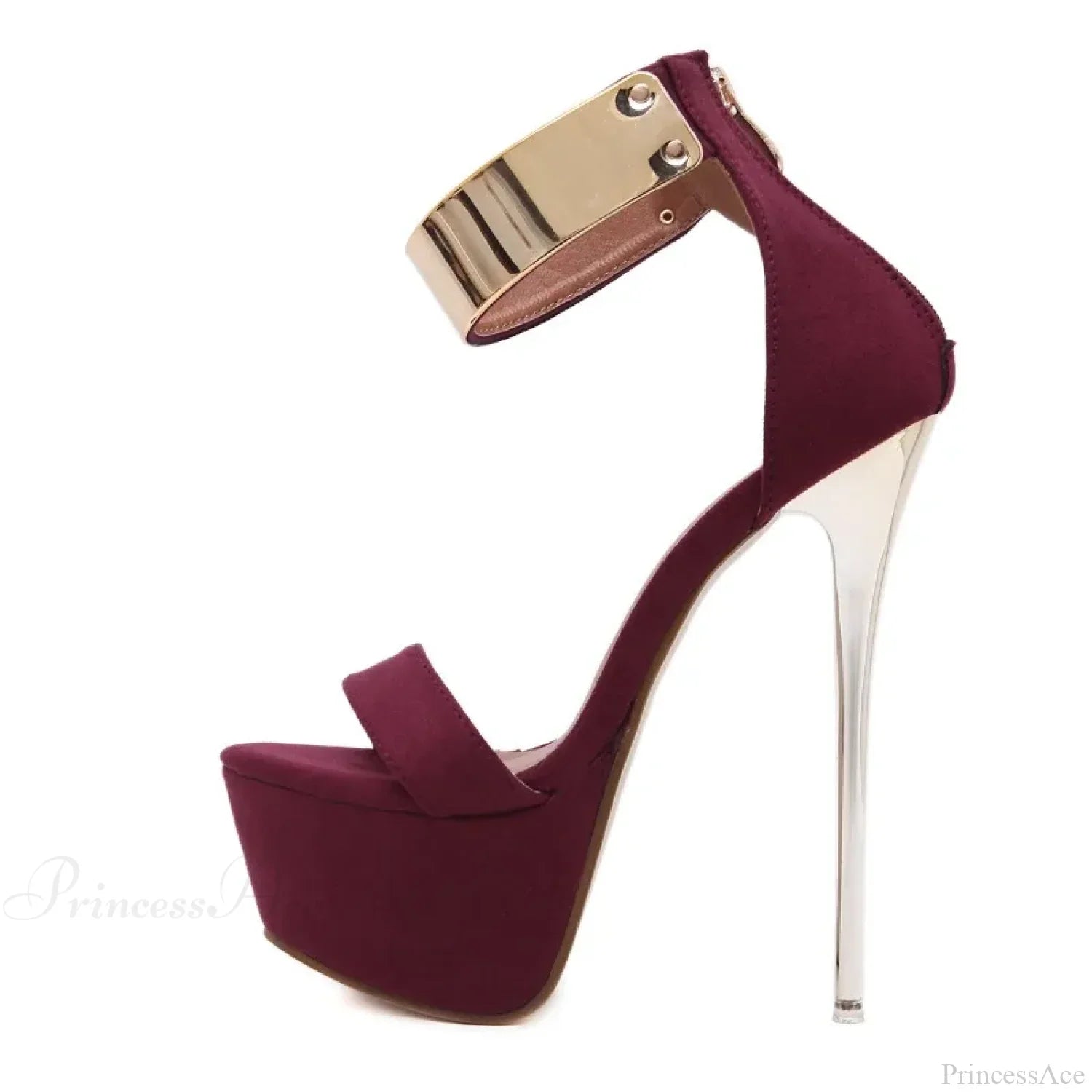 Sexy Peep Toe Square Head Thin High Heel Women Sandals Silver Rhinestone AnkleBuckle Strap High Heel