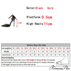Sexy Pointed Toe Slingback Sandals Women Pumps with Big Butterfly Design High Heels Stiletto Wedding Prom Shoes in Gold